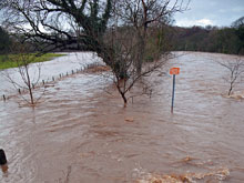 River Ayr during floods taken on the 30th December 2013