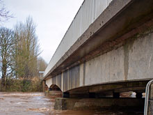 River Ayr during floods taken on the 30th December 2013