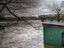 River Ayr during floods taken on the 30th December 2013