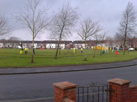 Drainage work at Glencairn Park.